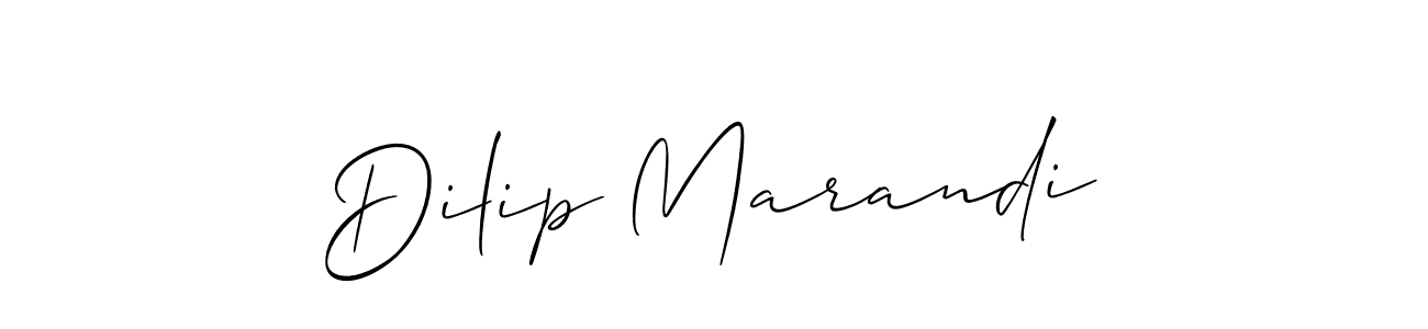 How to make Dilip Marandi signature? Allison_Script is a professional autograph style. Create handwritten signature for Dilip Marandi name. Dilip Marandi signature style 2 images and pictures png