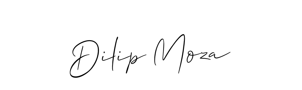 How to Draw Dilip Moza signature style? Allison_Script is a latest design signature styles for name Dilip Moza. Dilip Moza signature style 2 images and pictures png