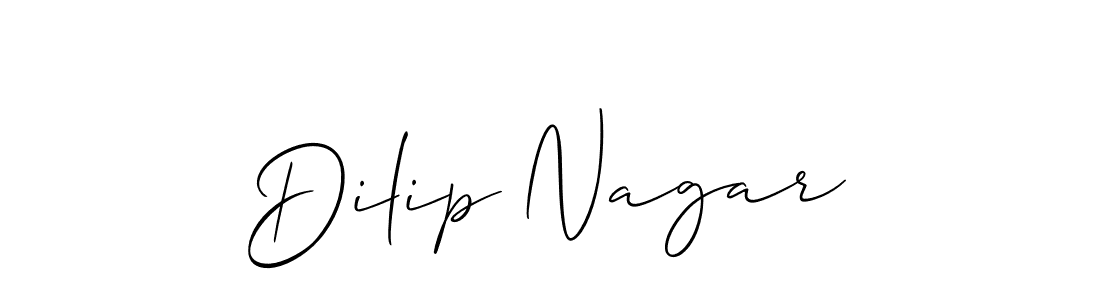 Allison_Script is a professional signature style that is perfect for those who want to add a touch of class to their signature. It is also a great choice for those who want to make their signature more unique. Get Dilip Nagar name to fancy signature for free. Dilip Nagar signature style 2 images and pictures png