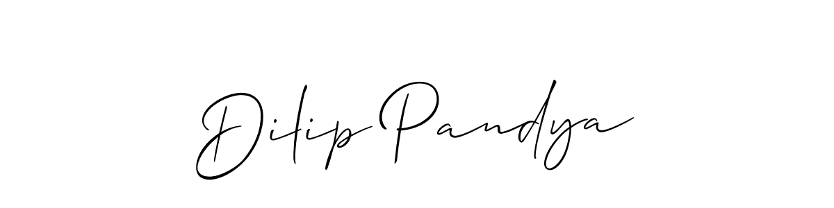 You should practise on your own different ways (Allison_Script) to write your name (Dilip Pandya) in signature. don't let someone else do it for you. Dilip Pandya signature style 2 images and pictures png