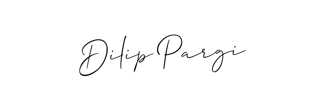 Make a short Dilip Pargi signature style. Manage your documents anywhere anytime using Allison_Script. Create and add eSignatures, submit forms, share and send files easily. Dilip Pargi signature style 2 images and pictures png