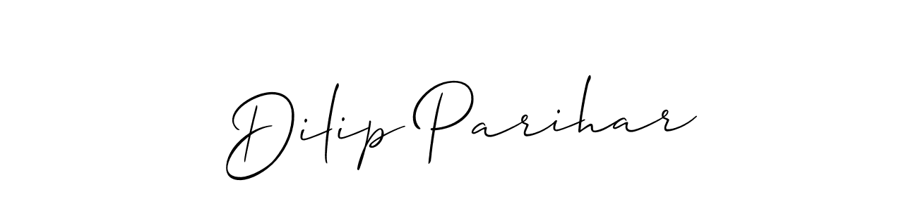 Dilip Parihar stylish signature style. Best Handwritten Sign (Allison_Script) for my name. Handwritten Signature Collection Ideas for my name Dilip Parihar. Dilip Parihar signature style 2 images and pictures png