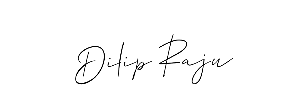 Make a beautiful signature design for name Dilip Raju. With this signature (Allison_Script) style, you can create a handwritten signature for free. Dilip Raju signature style 2 images and pictures png