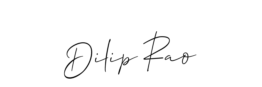 Make a beautiful signature design for name Dilip Rao. With this signature (Allison_Script) style, you can create a handwritten signature for free. Dilip Rao signature style 2 images and pictures png