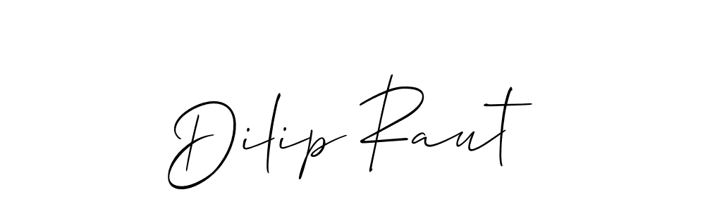 This is the best signature style for the Dilip Raut name. Also you like these signature font (Allison_Script). Mix name signature. Dilip Raut signature style 2 images and pictures png