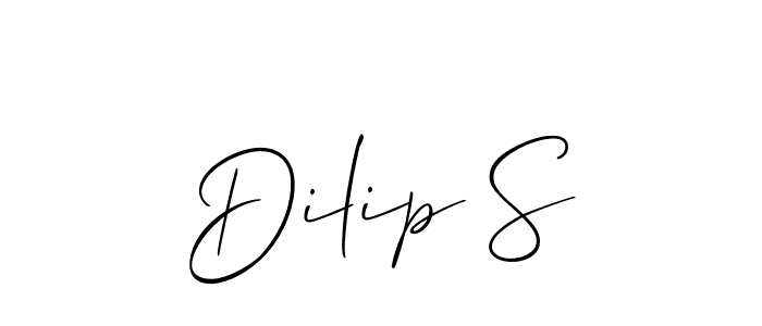 Similarly Allison_Script is the best handwritten signature design. Signature creator online .You can use it as an online autograph creator for name Dilip S. Dilip S signature style 2 images and pictures png