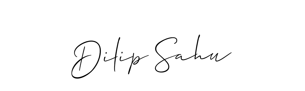 Create a beautiful signature design for name Dilip Sahu. With this signature (Allison_Script) fonts, you can make a handwritten signature for free. Dilip Sahu signature style 2 images and pictures png