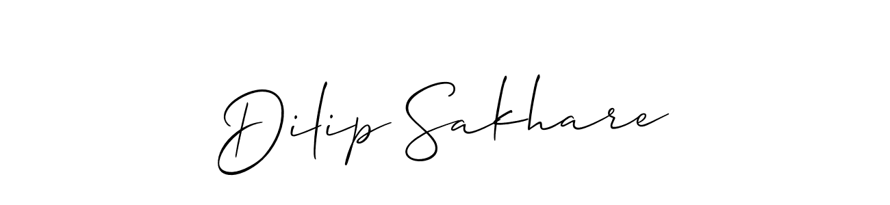 Use a signature maker to create a handwritten signature online. With this signature software, you can design (Allison_Script) your own signature for name Dilip Sakhare. Dilip Sakhare signature style 2 images and pictures png