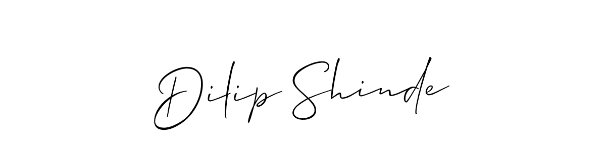 Make a short Dilip Shinde signature style. Manage your documents anywhere anytime using Allison_Script. Create and add eSignatures, submit forms, share and send files easily. Dilip Shinde signature style 2 images and pictures png