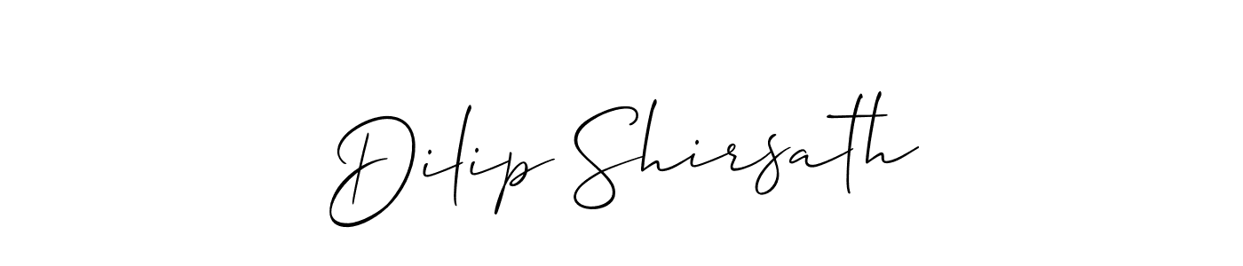 How to make Dilip Shirsath name signature. Use Allison_Script style for creating short signs online. This is the latest handwritten sign. Dilip Shirsath signature style 2 images and pictures png