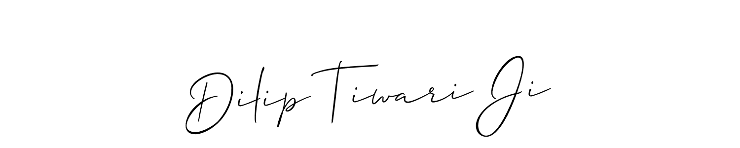 How to make Dilip Tiwari Ji signature? Allison_Script is a professional autograph style. Create handwritten signature for Dilip Tiwari Ji name. Dilip Tiwari Ji signature style 2 images and pictures png