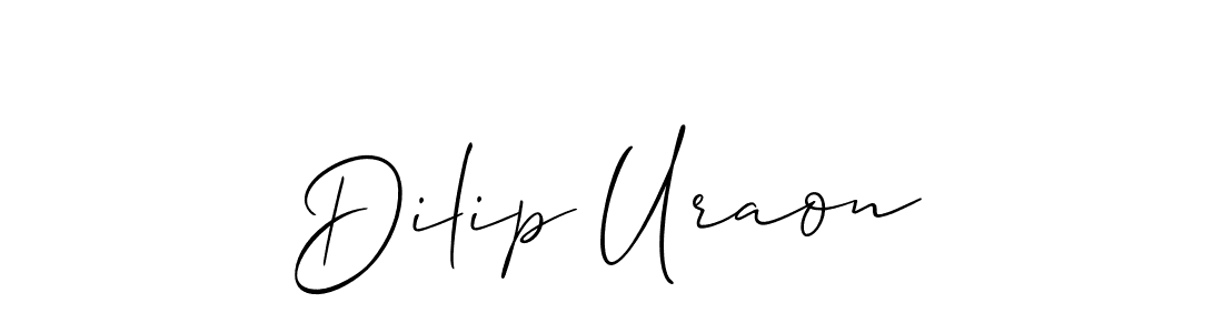 How to make Dilip Uraon signature? Allison_Script is a professional autograph style. Create handwritten signature for Dilip Uraon name. Dilip Uraon signature style 2 images and pictures png