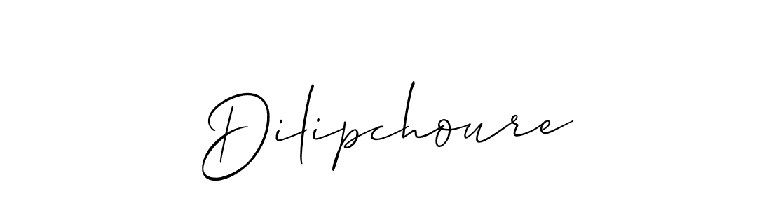 if you are searching for the best signature style for your name Dilipchoure. so please give up your signature search. here we have designed multiple signature styles  using Allison_Script. Dilipchoure signature style 2 images and pictures png
