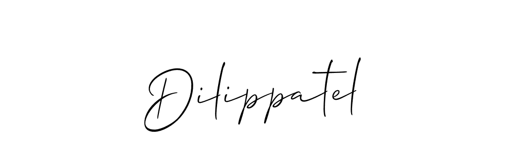How to make Dilippatel signature? Allison_Script is a professional autograph style. Create handwritten signature for Dilippatel name. Dilippatel signature style 2 images and pictures png