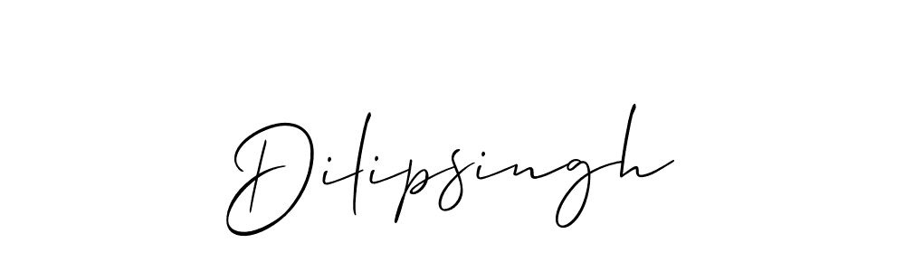 It looks lik you need a new signature style for name Dilipsingh. Design unique handwritten (Allison_Script) signature with our free signature maker in just a few clicks. Dilipsingh signature style 2 images and pictures png