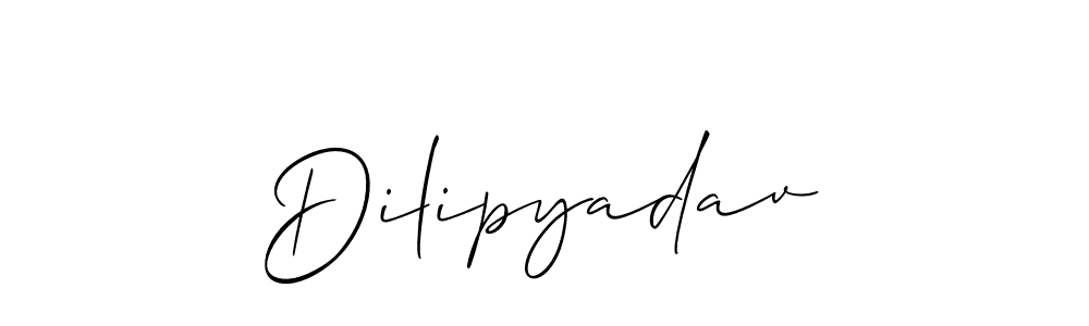 if you are searching for the best signature style for your name Dilipyadav. so please give up your signature search. here we have designed multiple signature styles  using Allison_Script. Dilipyadav signature style 2 images and pictures png