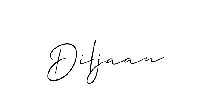 Also we have Diljaan name is the best signature style. Create professional handwritten signature collection using Allison_Script autograph style. Diljaan signature style 2 images and pictures png