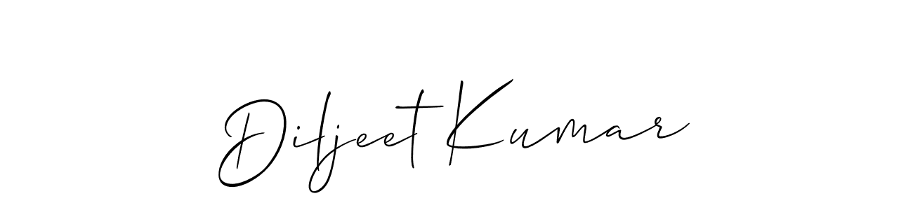 This is the best signature style for the Diljeet Kumar name. Also you like these signature font (Allison_Script). Mix name signature. Diljeet Kumar signature style 2 images and pictures png