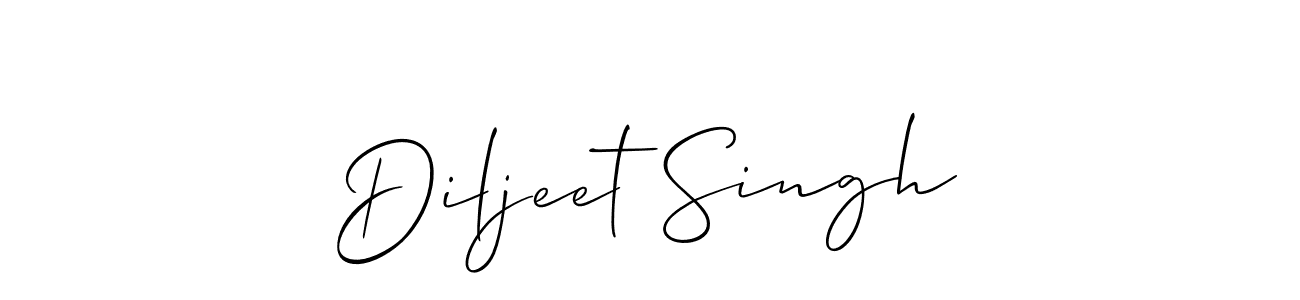 How to make Diljeet Singh signature? Allison_Script is a professional autograph style. Create handwritten signature for Diljeet Singh name. Diljeet Singh signature style 2 images and pictures png