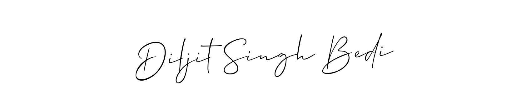 You should practise on your own different ways (Allison_Script) to write your name (Diljit Singh Bedi) in signature. don't let someone else do it for you. Diljit Singh Bedi signature style 2 images and pictures png