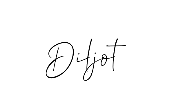 Make a beautiful signature design for name Diljot. With this signature (Allison_Script) style, you can create a handwritten signature for free. Diljot signature style 2 images and pictures png