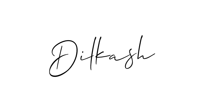 Similarly Allison_Script is the best handwritten signature design. Signature creator online .You can use it as an online autograph creator for name Dilkash. Dilkash signature style 2 images and pictures png