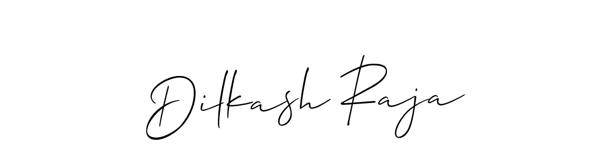 Design your own signature with our free online signature maker. With this signature software, you can create a handwritten (Allison_Script) signature for name Dilkash Raja. Dilkash Raja signature style 2 images and pictures png