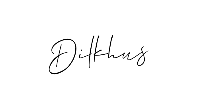 You should practise on your own different ways (Allison_Script) to write your name (Dilkhus) in signature. don't let someone else do it for you. Dilkhus signature style 2 images and pictures png