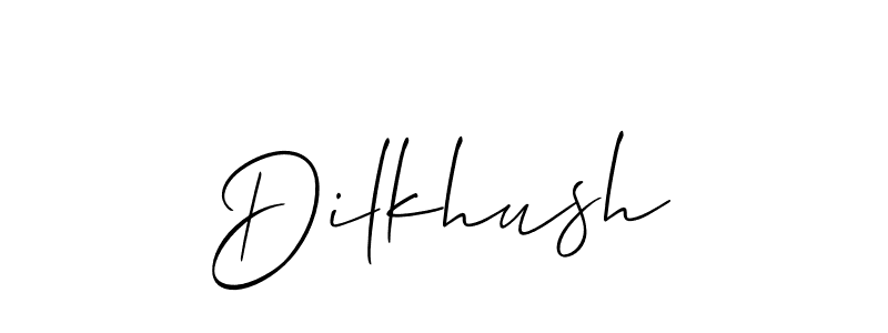 Make a beautiful signature design for name Dilkhush. Use this online signature maker to create a handwritten signature for free. Dilkhush signature style 2 images and pictures png