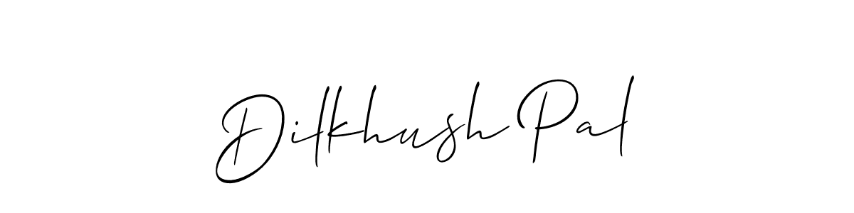 Similarly Allison_Script is the best handwritten signature design. Signature creator online .You can use it as an online autograph creator for name Dilkhush Pal. Dilkhush Pal signature style 2 images and pictures png