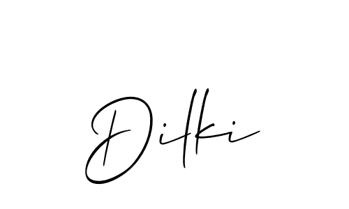 Make a beautiful signature design for name Dilki. With this signature (Allison_Script) style, you can create a handwritten signature for free. Dilki signature style 2 images and pictures png