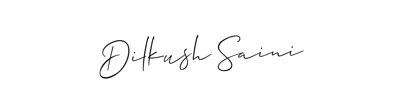 Make a beautiful signature design for name Dilkush Saini. Use this online signature maker to create a handwritten signature for free. Dilkush Saini signature style 2 images and pictures png