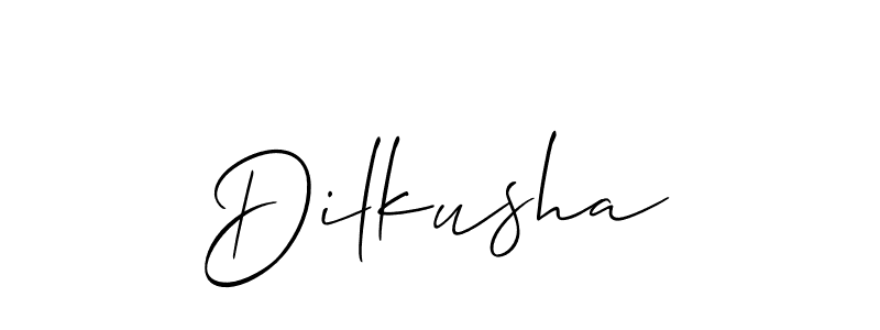 How to Draw Dilkusha signature style? Allison_Script is a latest design signature styles for name Dilkusha. Dilkusha signature style 2 images and pictures png