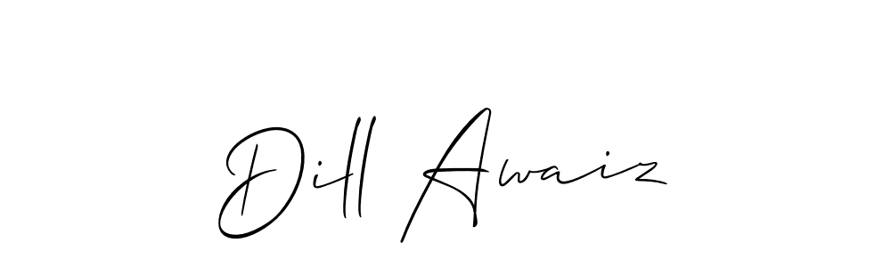 Design your own signature with our free online signature maker. With this signature software, you can create a handwritten (Allison_Script) signature for name Dill Awaiz. Dill Awaiz signature style 2 images and pictures png