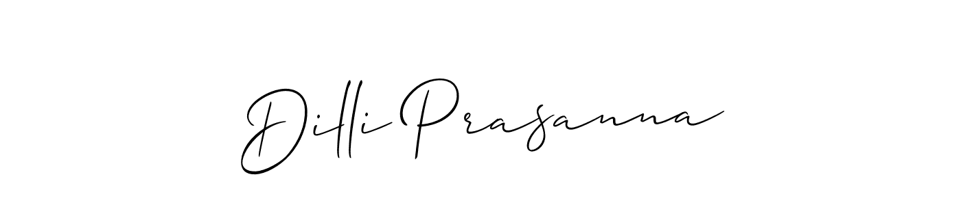 Make a short Dilli Prasanna signature style. Manage your documents anywhere anytime using Allison_Script. Create and add eSignatures, submit forms, share and send files easily. Dilli Prasanna signature style 2 images and pictures png