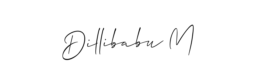 Also we have Dillibabu M name is the best signature style. Create professional handwritten signature collection using Allison_Script autograph style. Dillibabu M signature style 2 images and pictures png