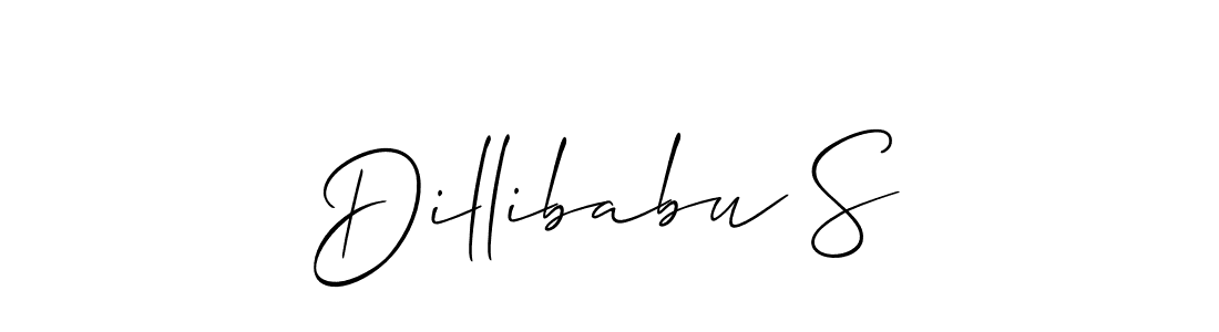 Also You can easily find your signature by using the search form. We will create Dillibabu S name handwritten signature images for you free of cost using Allison_Script sign style. Dillibabu S signature style 2 images and pictures png