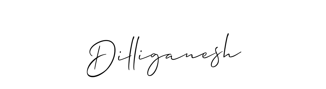 Create a beautiful signature design for name Dilliganesh. With this signature (Allison_Script) fonts, you can make a handwritten signature for free. Dilliganesh signature style 2 images and pictures png