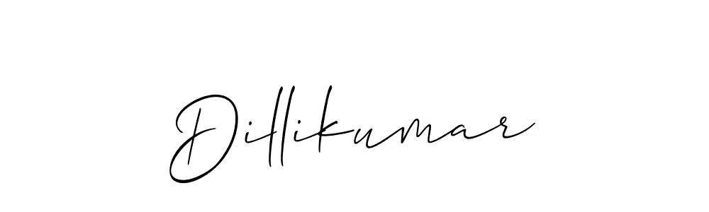 Also we have Dillikumar name is the best signature style. Create professional handwritten signature collection using Allison_Script autograph style. Dillikumar signature style 2 images and pictures png