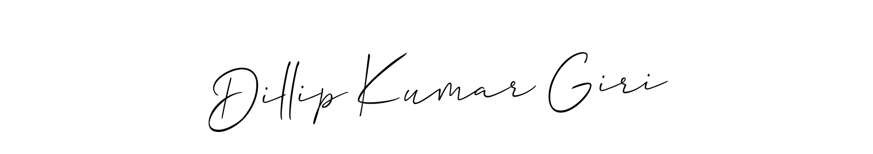 Make a beautiful signature design for name Dillip Kumar Giri. With this signature (Allison_Script) style, you can create a handwritten signature for free. Dillip Kumar Giri signature style 2 images and pictures png