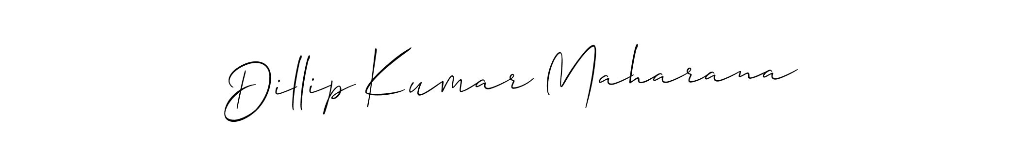 Make a beautiful signature design for name Dillip Kumar Maharana. With this signature (Allison_Script) style, you can create a handwritten signature for free. Dillip Kumar Maharana signature style 2 images and pictures png