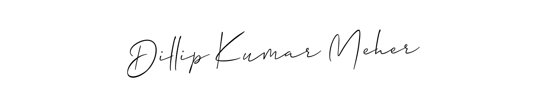 Dillip Kumar Meher stylish signature style. Best Handwritten Sign (Allison_Script) for my name. Handwritten Signature Collection Ideas for my name Dillip Kumar Meher. Dillip Kumar Meher signature style 2 images and pictures png