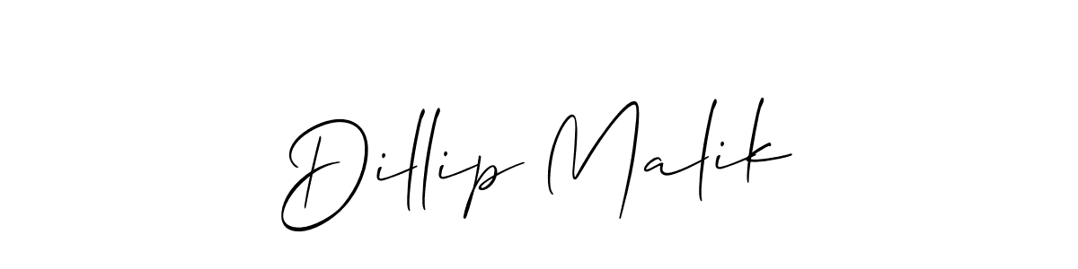 Also we have Dillip Malik name is the best signature style. Create professional handwritten signature collection using Allison_Script autograph style. Dillip Malik signature style 2 images and pictures png
