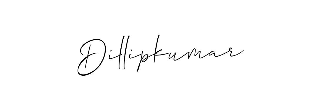 Create a beautiful signature design for name Dillipkumar. With this signature (Allison_Script) fonts, you can make a handwritten signature for free. Dillipkumar signature style 2 images and pictures png