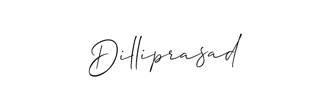 How to make Dilliprasad name signature. Use Allison_Script style for creating short signs online. This is the latest handwritten sign. Dilliprasad signature style 2 images and pictures png