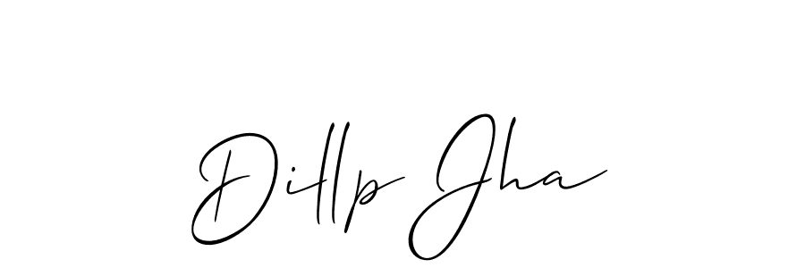 It looks lik you need a new signature style for name Dillp Jha. Design unique handwritten (Allison_Script) signature with our free signature maker in just a few clicks. Dillp Jha signature style 2 images and pictures png