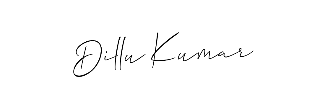 How to make Dillu Kumar name signature. Use Allison_Script style for creating short signs online. This is the latest handwritten sign. Dillu Kumar signature style 2 images and pictures png