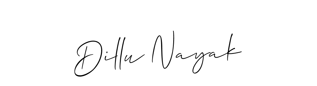 if you are searching for the best signature style for your name Dillu Nayak. so please give up your signature search. here we have designed multiple signature styles  using Allison_Script. Dillu Nayak signature style 2 images and pictures png