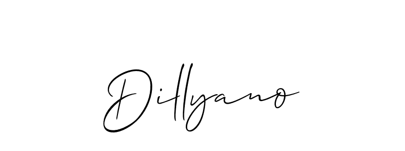 Best and Professional Signature Style for Dillyano. Allison_Script Best Signature Style Collection. Dillyano signature style 2 images and pictures png