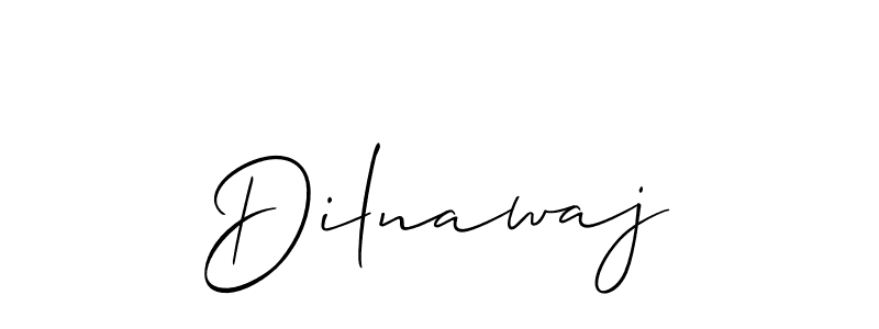 Create a beautiful signature design for name Dilnawaj. With this signature (Allison_Script) fonts, you can make a handwritten signature for free. Dilnawaj signature style 2 images and pictures png